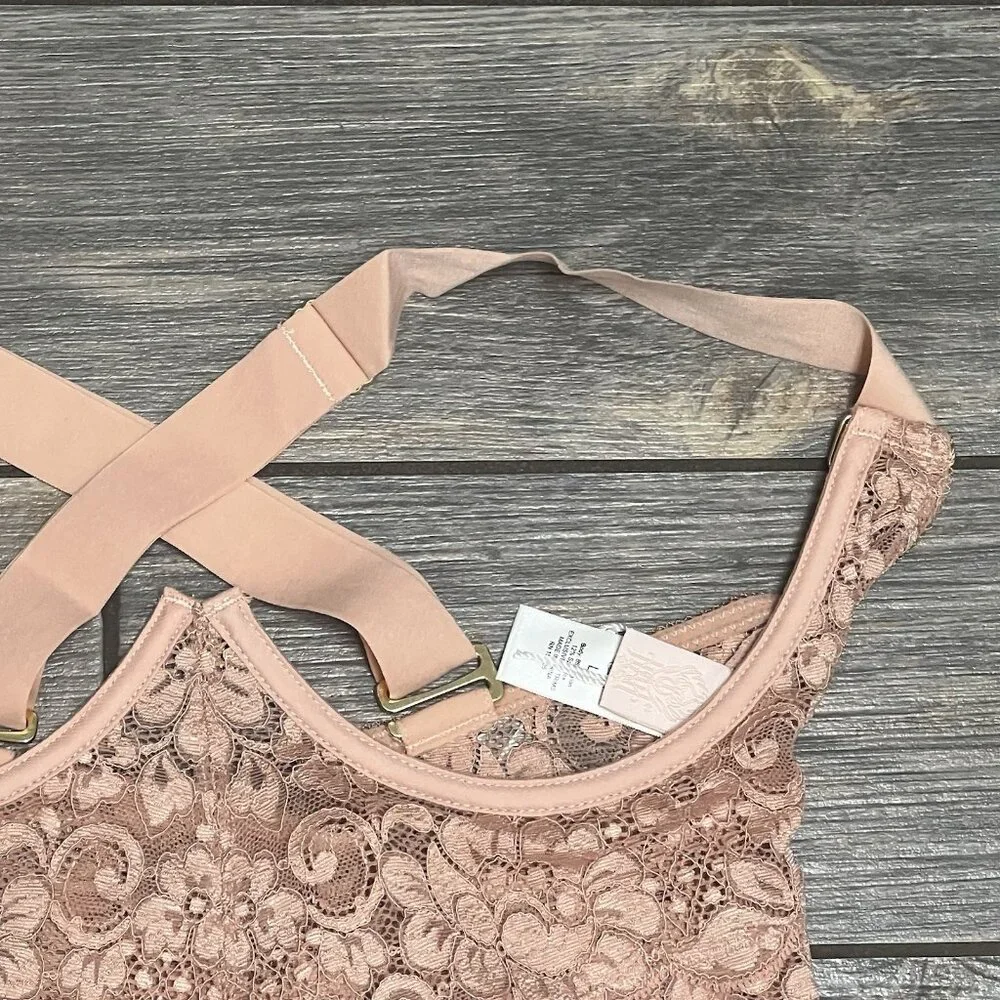 NWT We Are HAH Free People Bustier Corset Top Size Small Busta Move Copper Rose - Picture 4 of 11